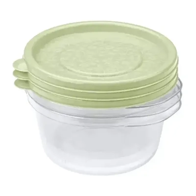 Комплект контейнеров Арт-декор 0,44л,3 шт, Зеленый