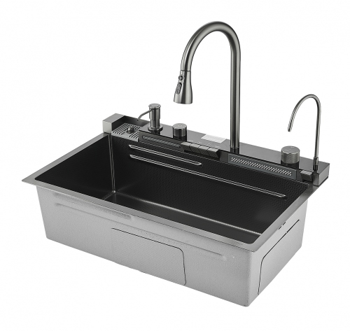 Мойка многофункциональная НЕРЖ (75х46мм) ГРАФИТ  САВОЛ