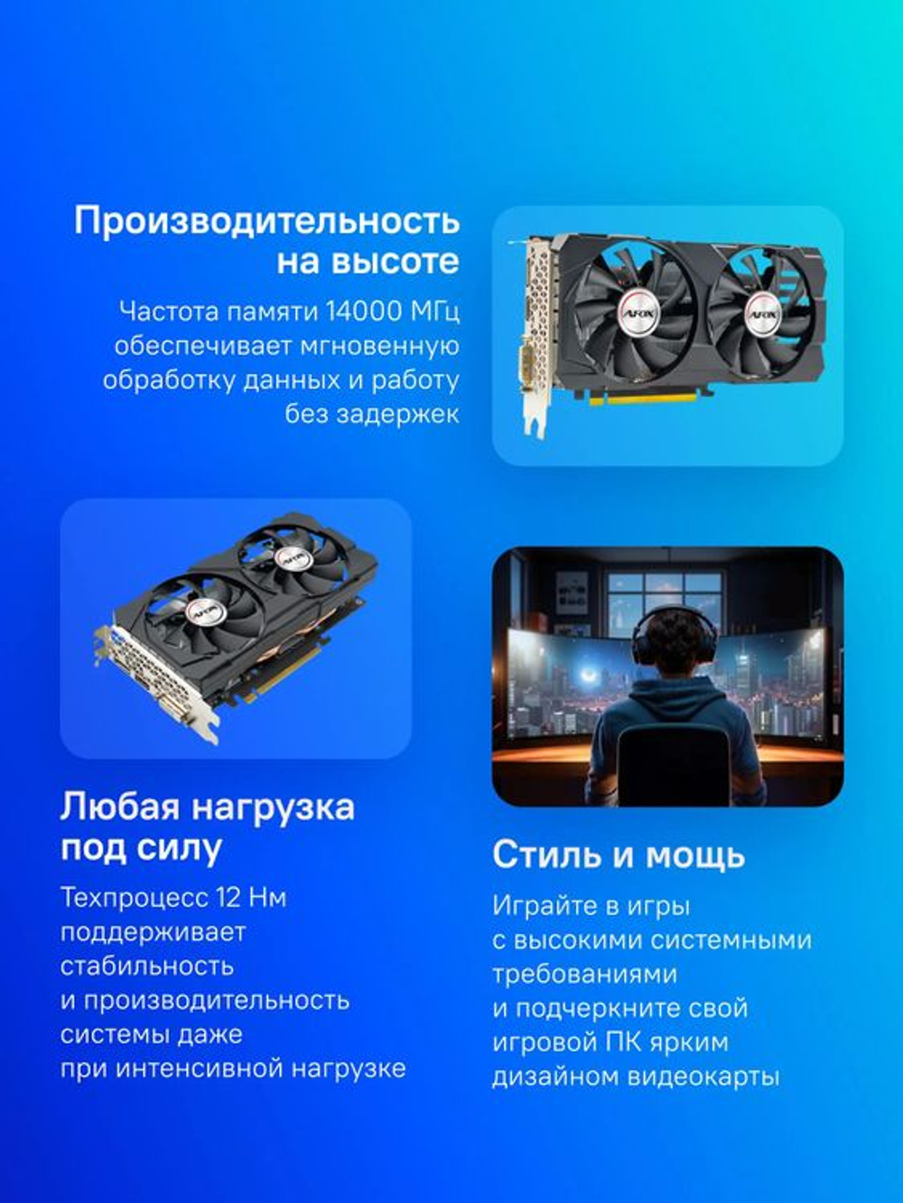Видеокарта AFOX NVIDIA  GeForce GTX 1660SUPER AF1660S-6144D6H4-V2 6ГБ GDDR6, Ret