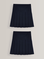 Юбка школьная для девочки Next 130-307, 2 шт., Темно-синий