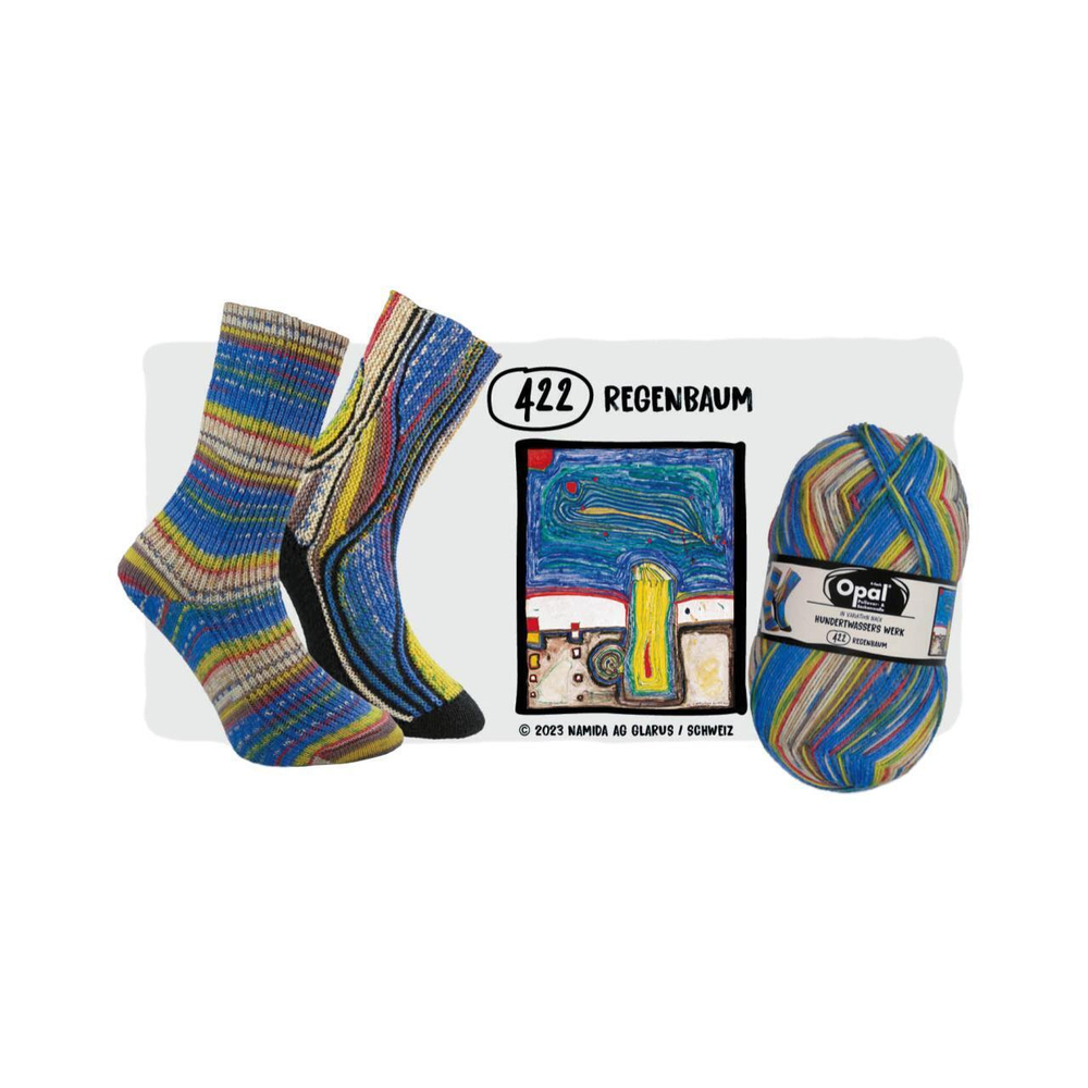 Opal Hundertwasser Edition 4, цвет 4057 дождевое дерево