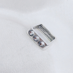 "Уэр"  кольцо в серебряном покрытии из коллекции "Elementary" от Jenavi