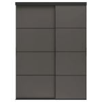 Комбинация раздвижных дверей - SKYTTA/MEHAMN IKEA/ СКЮТТА/МЕХАМН ИКЕА, 240х177 см, черный
