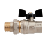 Кран шаровой с американкой Hoobs Orion 3/4" внутренняя-наружная (бабочка)