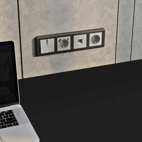 Розетка Ethernet RJ-45 (дымчатый) W1281004/ a069467