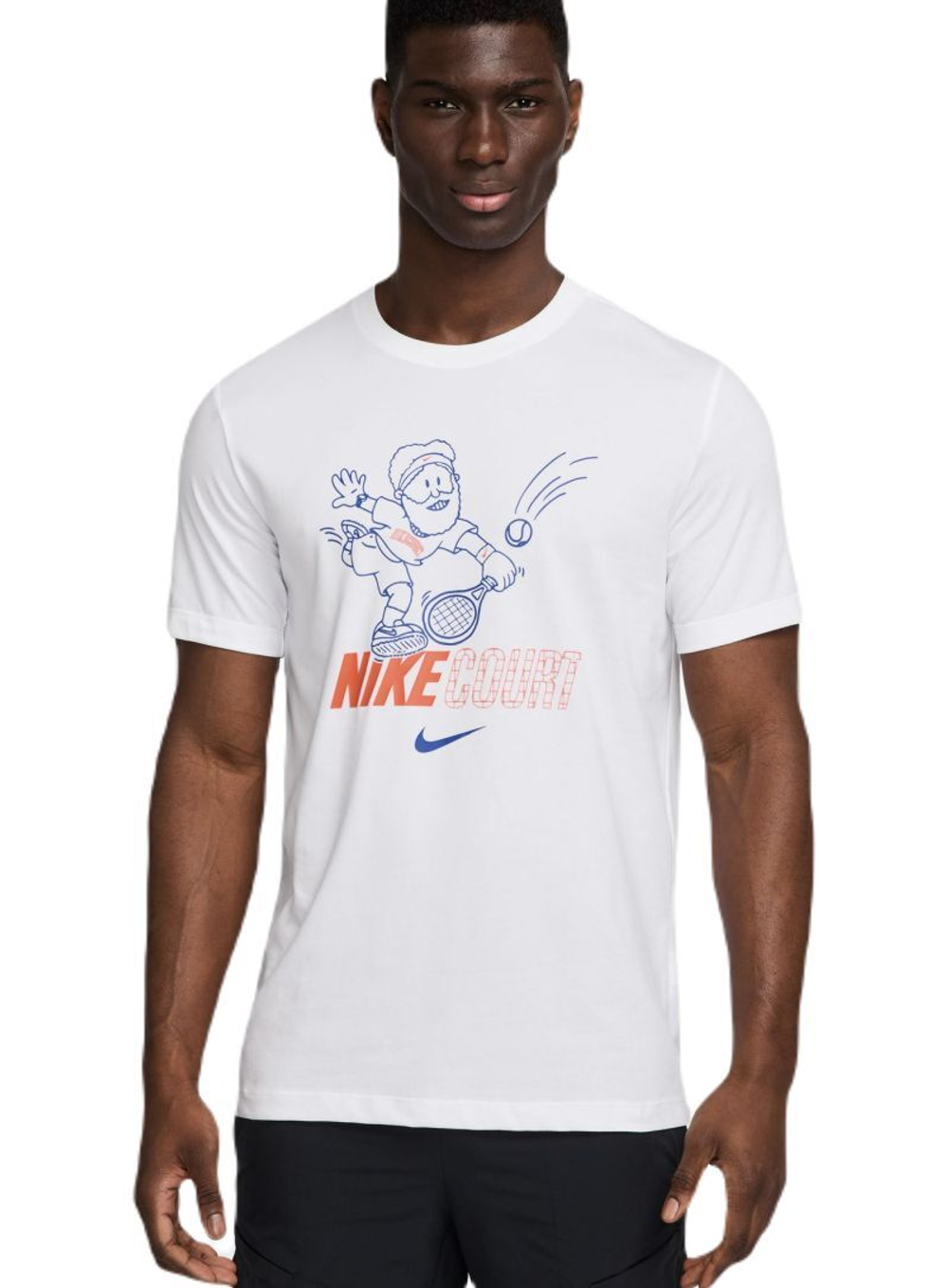 Мужская теннисная футболка Nike Court Dri Fit - белый