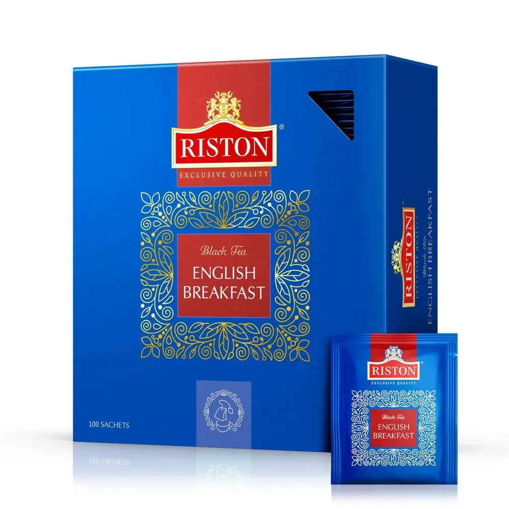 Чай черный в пакетиках Riston "English Breakfast", 100 пакетиков.