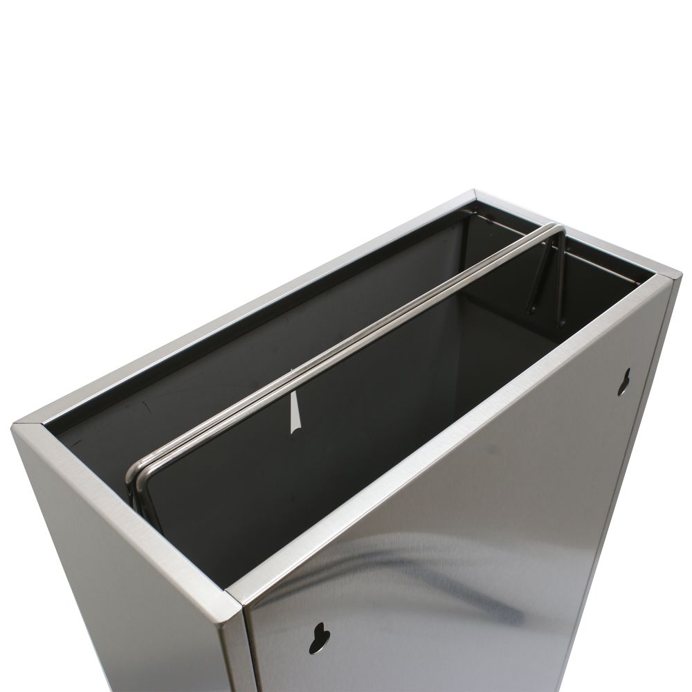 Урна для мусора подвесная GBW-50M (нерж)