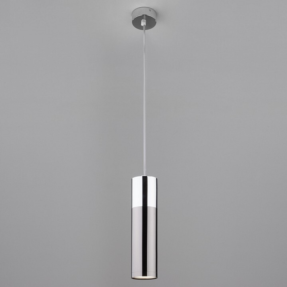 Подвесной светильник Eurosvet Double Topper 50135/1 LED хром/черный жемчуг