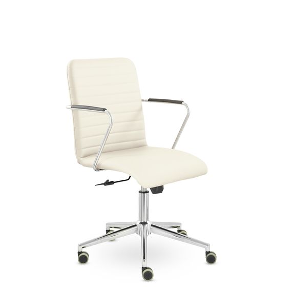 Кресло Честер GTР TG хром Ср S-0427 (слоновая кость)