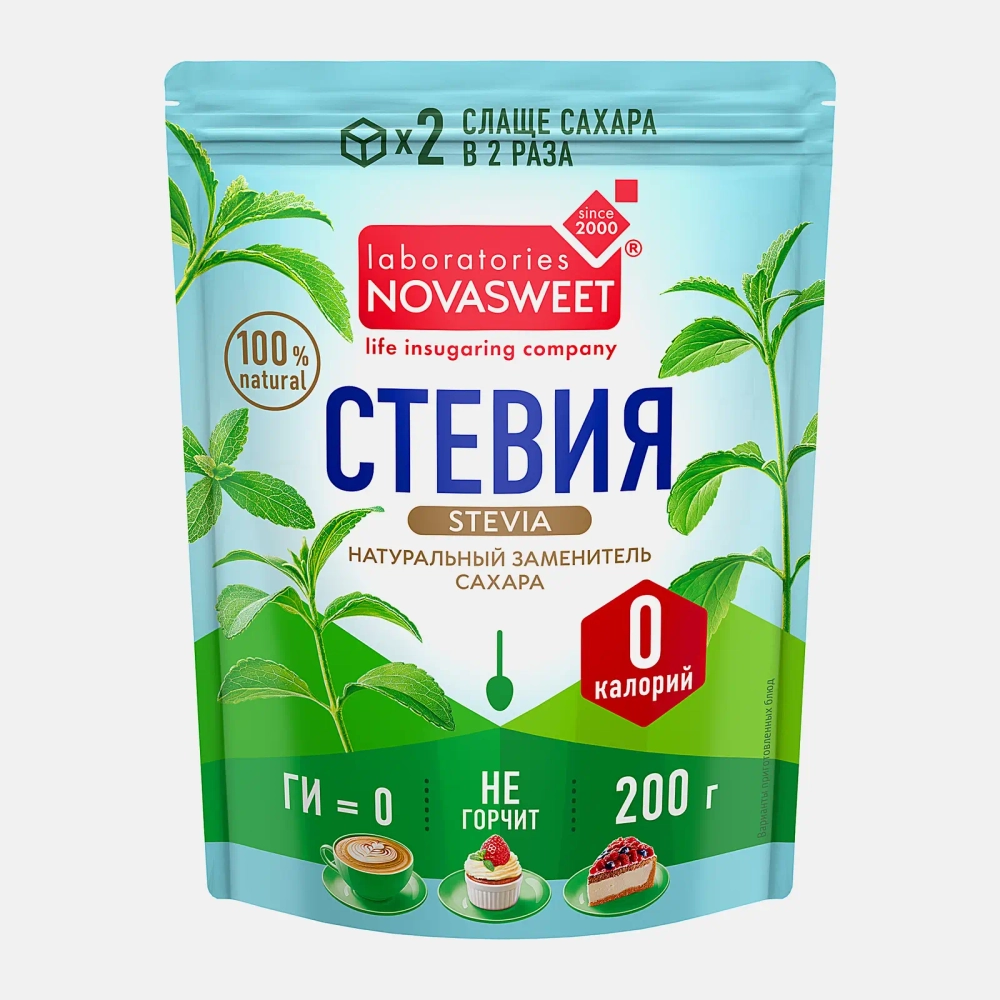 Подсластитель Novasweet Стевия 200г