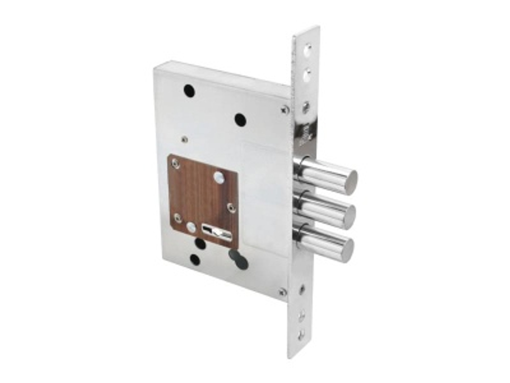 Замок врезной 3В 8-8.60.00.3(16).08 сувальдный, хром, 5 кл. Булат