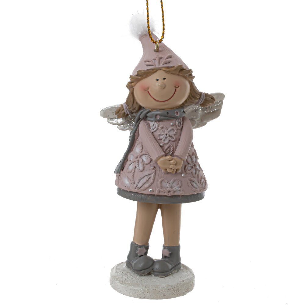 GAEM Фигурка декоративная подвесная "Девочка-ангел", L5 W3,5 H10,5 см, 3в.