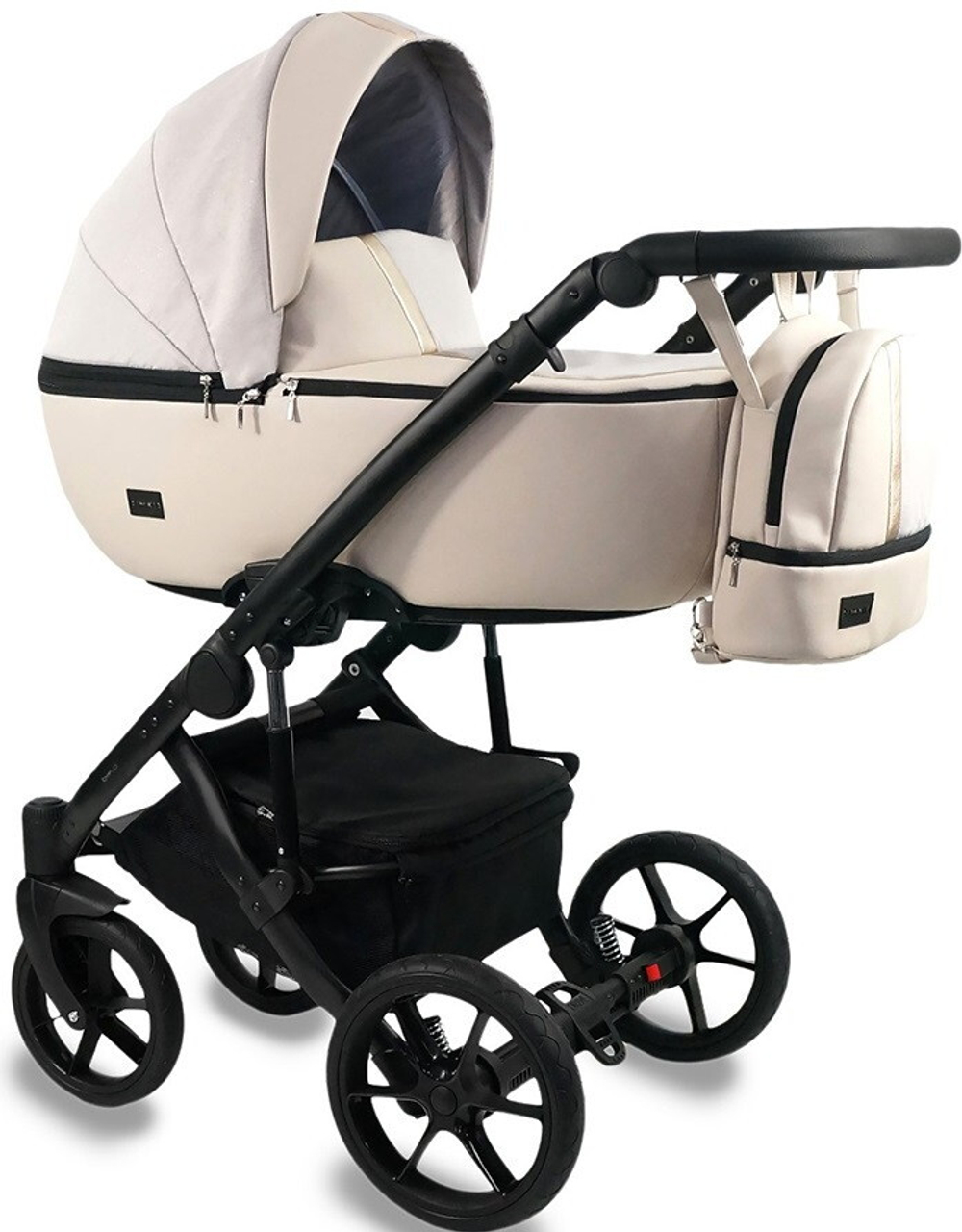Детская коляска Bexa Air 2 в 1 02 св.бежевая кожа+св.бежевый