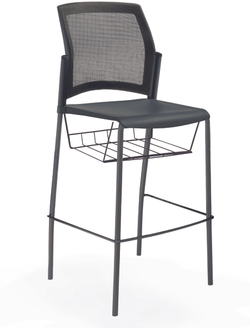 Rewind стул барный со спинкой-сеткой