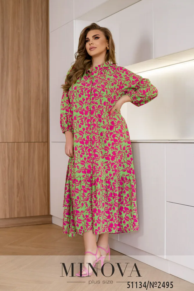 Платье 2495-салатовый Minova