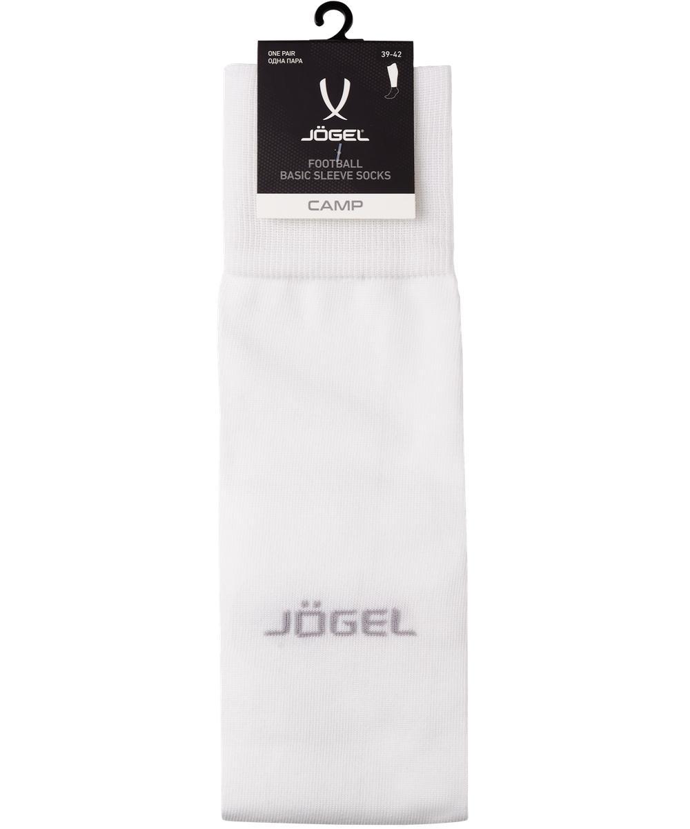 Гольфы футбольные JÖGEL CAMP BASIC SLEEVE SOCKS 00, белый/серый