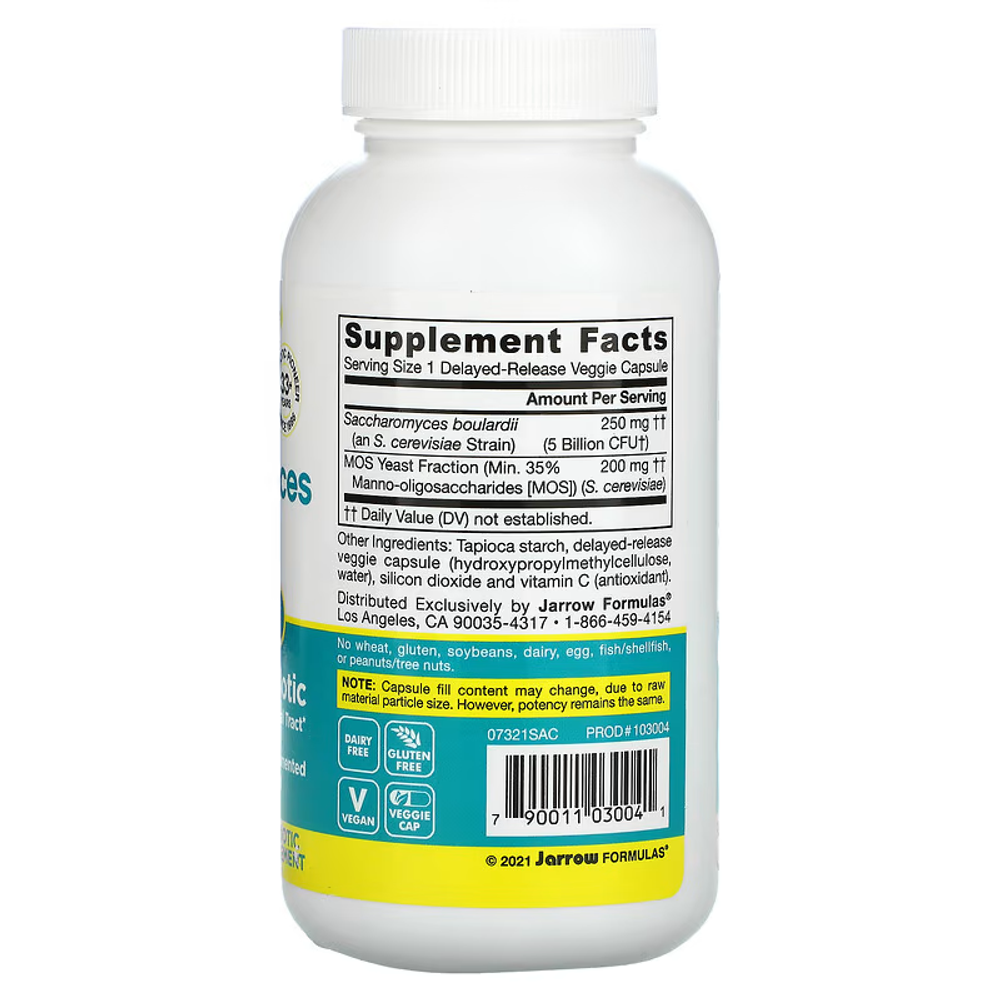 Jarrow formulas Saccharomyces Boulardi + MOS 90caps.