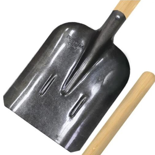 Лопата совковая  ЛСП  Рельс. сталь Урожайная сотка с ребрами жестк. дер.окраш./чер S-504-3