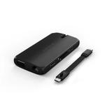 USB-Хаб Satechi On-the-Go (USB-C) (ST-UCMBA) Подключение: съёмный кабель USB-C. Порты: USB-C (PD 100 Вт), USB-C, 2 USB-A 3.2 Gen 1, microSD, SD, HDMI (до 4K 60 Гц), Gigabit Ethernet, VGA