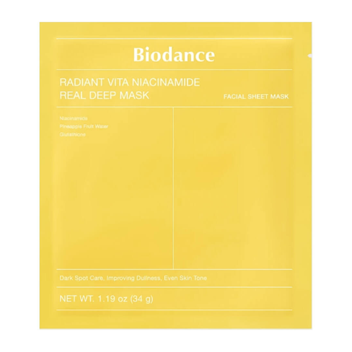Biodance Radiant Vita Niacinamide Real Deep Mask 1шт