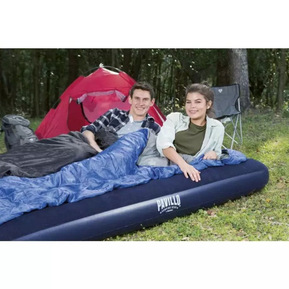 Матрас надувной Bestway, 191х137х22 см, 67002N/67002/010165BW, б/насоса, флок, ортопедический, 227 к