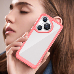 Усиленный чехол с мягкими рамками красного цвета для Huawei Pura 70