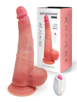 Телесный вибратор-реалистик на присоске - 30 см. (Цвет: телесный)