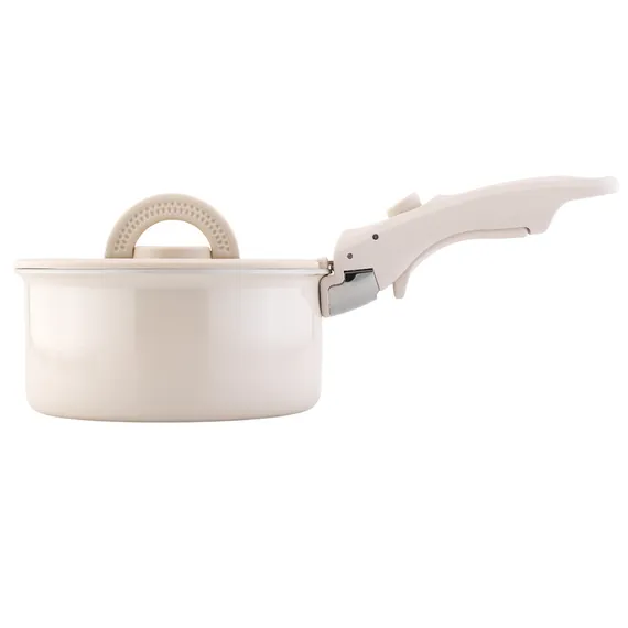 Набор посуды для приготовления со съемной ручкой smart ceramic, 7 предметов, молочный