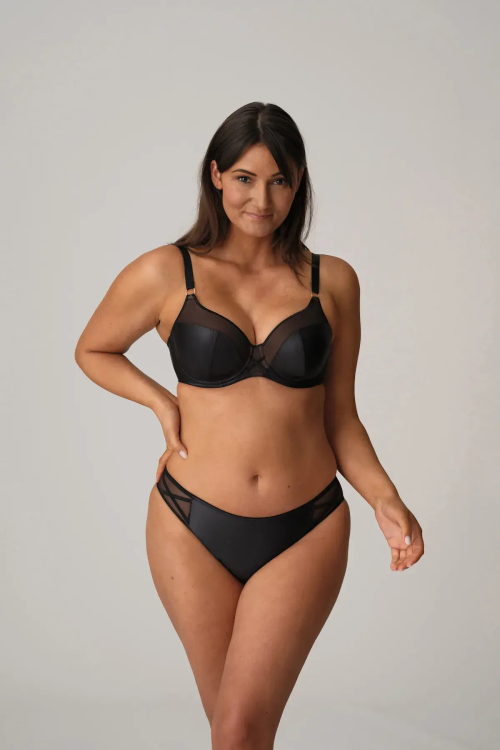 PRIMADONNA Twist Zipolite Бюстгальтер с полной чашкой, черный