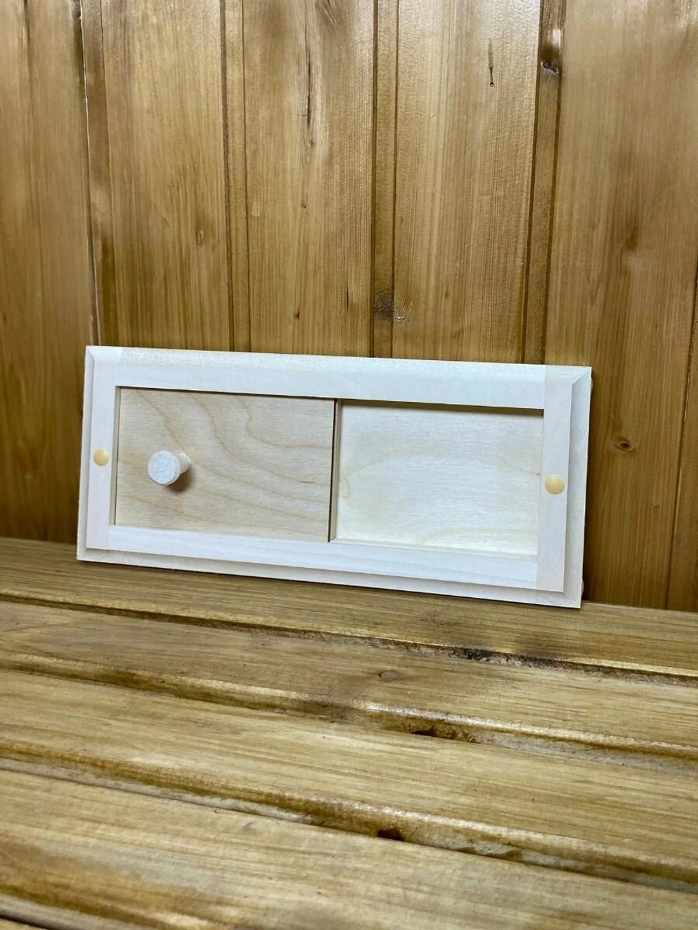 Вентиляционная решетка для бани и сауны с задвижкой Паутина 28см *12 см