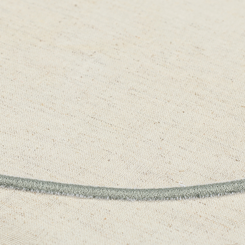 Салфетка под приборы anemone из коллекции trendy ruffles, D38 см, серый