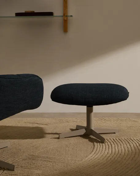 Крутящееся кресло Jaspe, синее