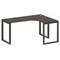 Metal System Стол криволинейный правый на О-образном м/к БО.СА-4 (R) Венге Цаво/Металл Антрацит 1600