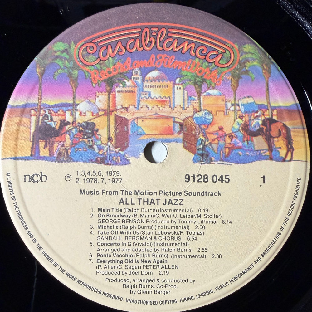 Виниловая пластинка All That Jazz - Music From The Original Motion Picture Soundtrack LP