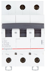 Автоматический модульный выключатель Legrand 3п C 32А 4.5кА RX3 Leg 419711