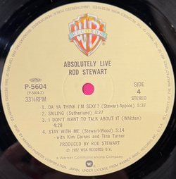 Виниловая пластинка Rod Stewart ‎– Absolutely Live 2LP