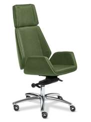 Кресло Siena Chrome A зелёная ткань