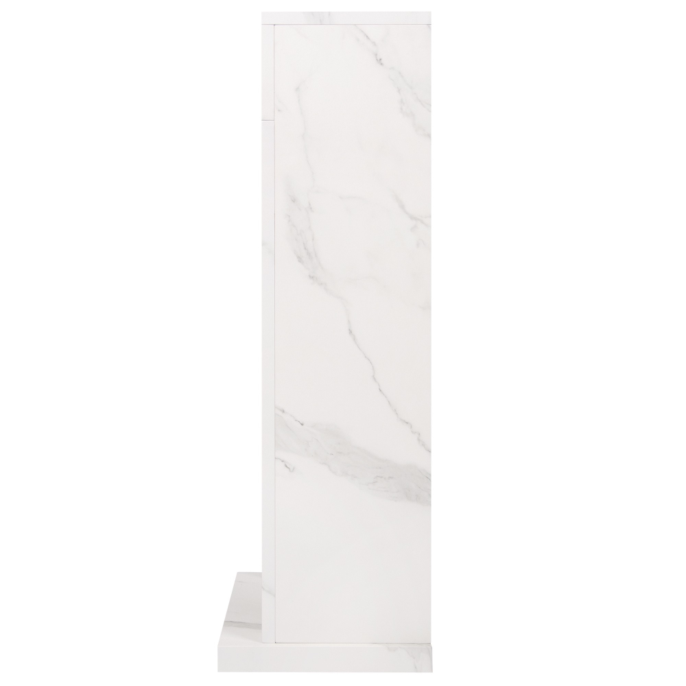 Каминокомплект:Очаг Electrolux EFP/P-1020LS, портал Simple Classic белый мрамор