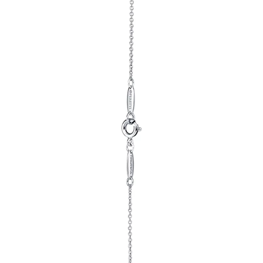 Подвеска из серебра и розового золота 18k,Tiffany 💠Open heart 16mm. Единственная в наличии