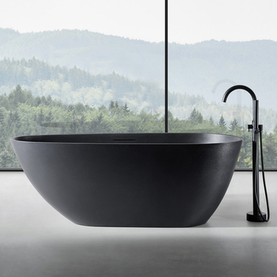 Ванна из искусственого камня ABBER Dortmund AM9911B черная