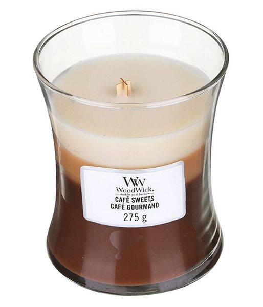 WoodWick Trilogy Cafe Sweets 275g.- Свеча Средняя Трилогия