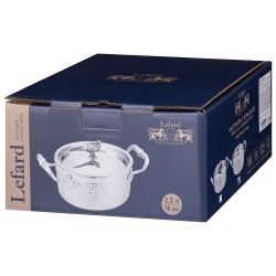 КАСТРЮЛЯ LEFARD "ОХОТА" С КРЫШКОЙ, 2,2Л ДИА 18СМ, НЕРЖ.СТАЛЬ 18/10, ТЕХНОЛОГИЯ 3-PLY