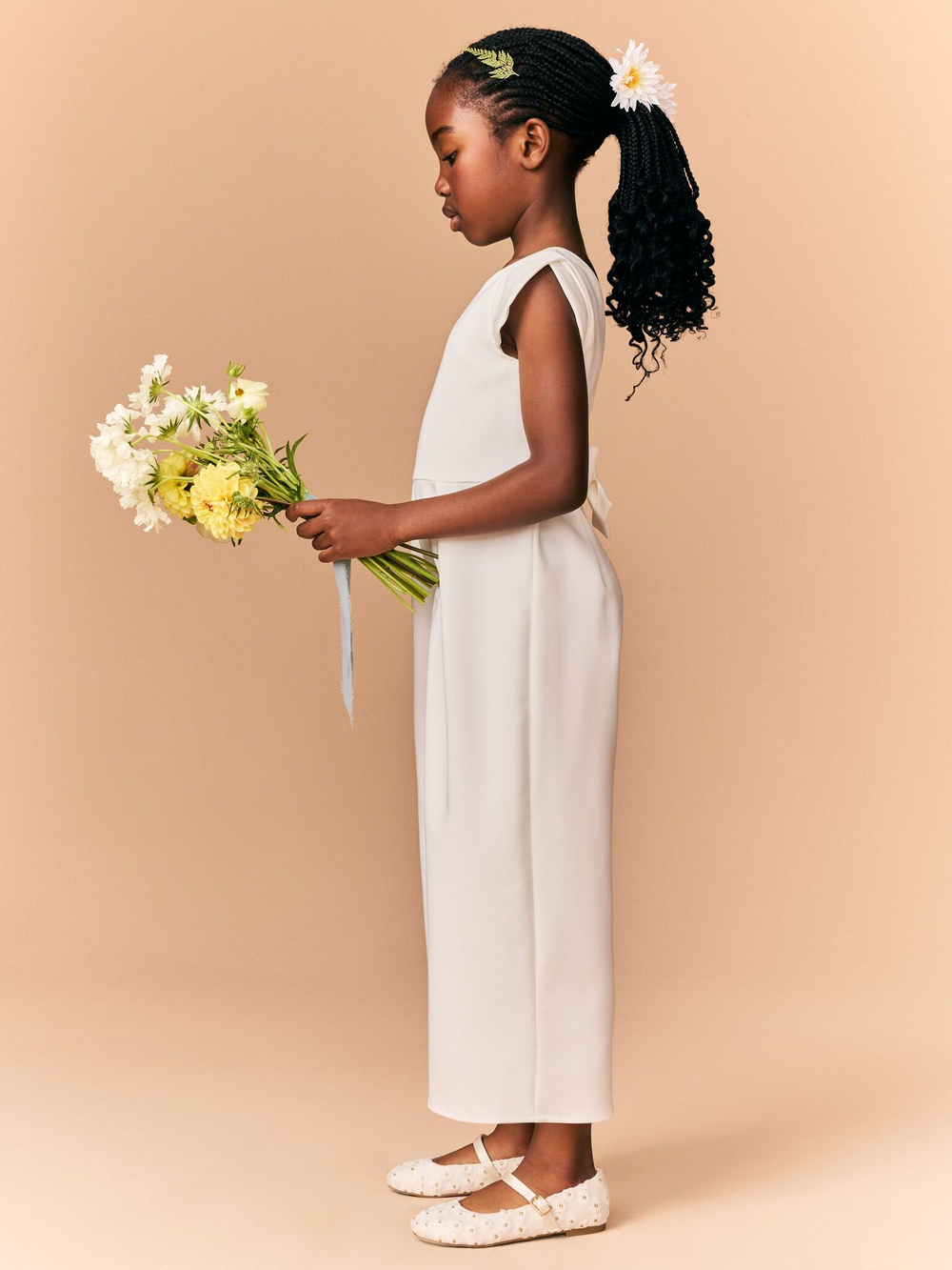 Комбинезон праздничный для девочки Next E36-523, Белый