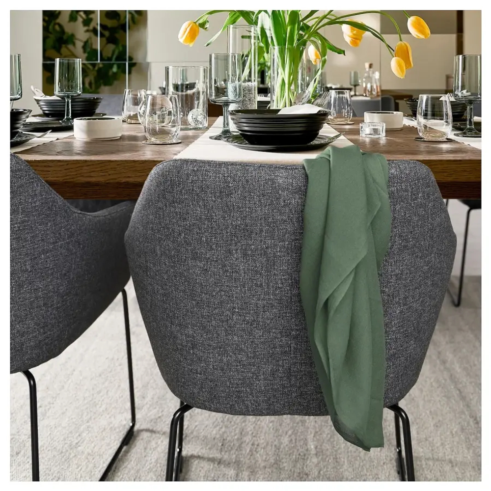 Стул - TOSSBERG IKEA/ТОССБЕРГ ИКЕА, 82х60х56 см, серый/черный
