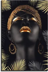 Постер "Девушка в золотых листьях"