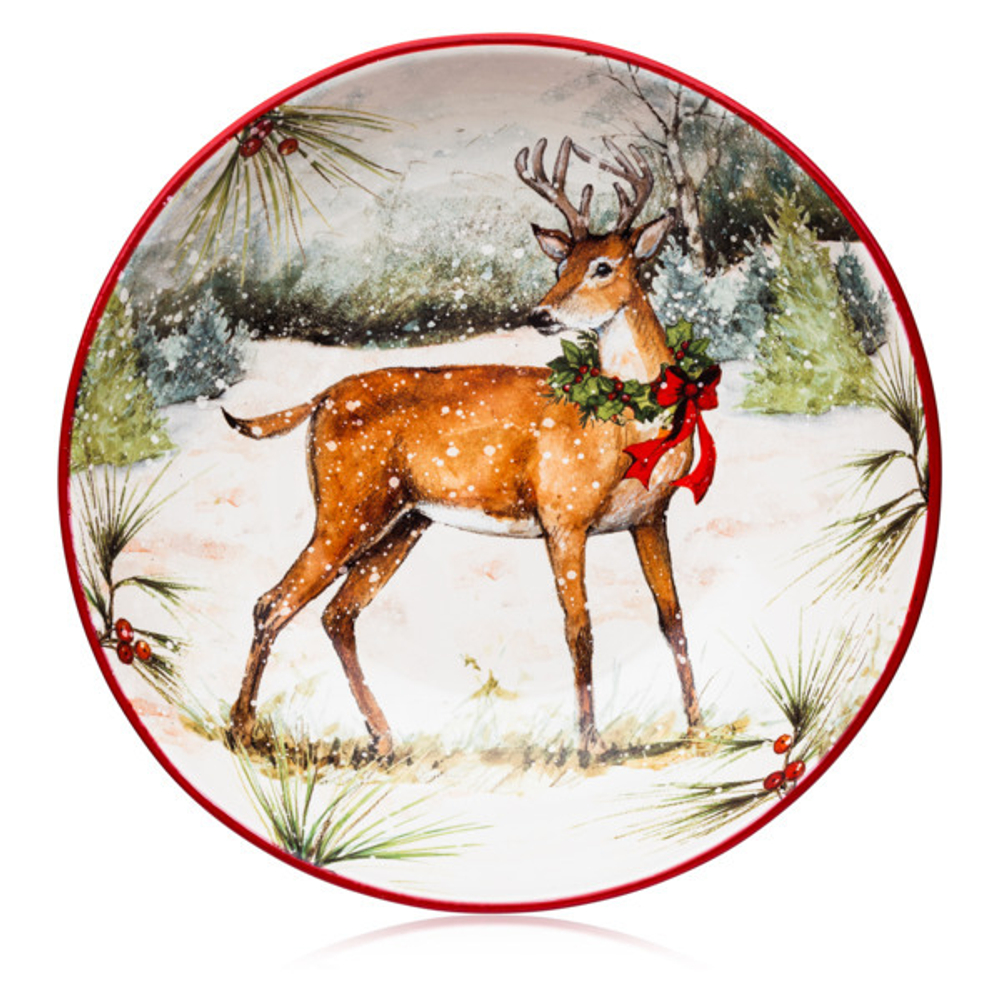 Блюдо глубокое 33см Certified Int. Зимний лес