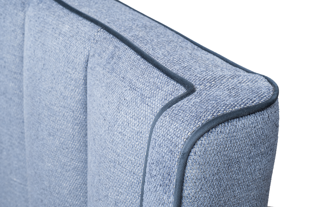 Кровать Одри(Odry) c подъем.мех. шенилл синий Natur-Sin 206x220x120 Garda Decor