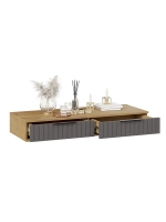 Прихожая с зеркалом Дуб Крафт золотой 206х43х226