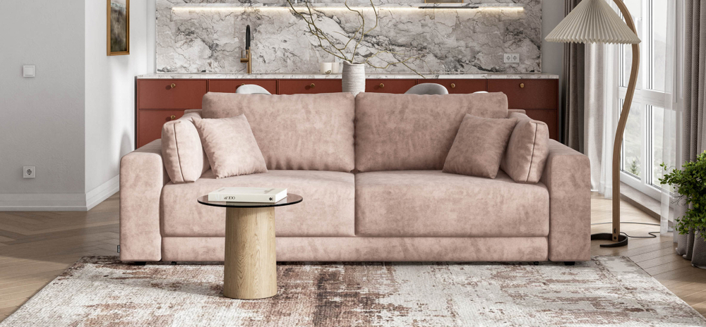 Диван Босс Прайм Велюр Роял пион